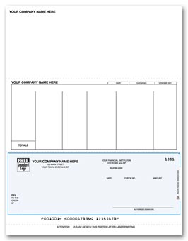 DLB205, Laser Bottom Accounts Payable Check 